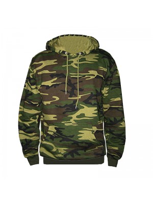 Army Camouflage SnS Pullover Hooded Sweatshirt - Stars & Stripes